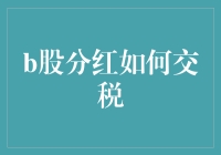 B股分红交税指南：如何轻松成为税务达人