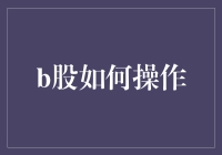 B股市场投资指南：操作策略与风险控制