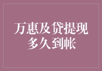 万惠及贷提现多久到账？揭晓真相，比你的存款增长得还快！