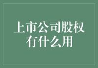 上市公司股权的价值解析与运用策略