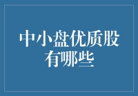 中小盘优质股：寻找下一个小巨人的趣味指南