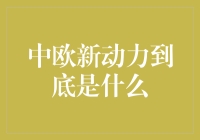 中欧新动力到底是什么？原来是一锅神奇的汤