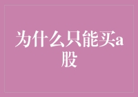 A股市场：为何我们只能购买国内股票？