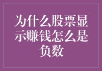 理解股票盈利背后的负数逻辑：为何显示赚钱却为负数