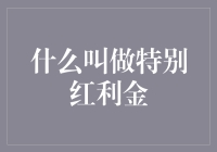 什么叫做特别红利金：企业财务盈利与股东权益的巧妙结合