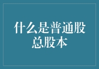 普通股总股本解析：企业融资与股权结构的基础概念