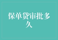 保险单贷款审批流程解析：从申请到放款的全程解析