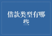 借款类型有哪些？让我来给你数一数羊毛