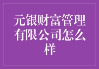 元银财富管理有限公司：财富管理的新旗舰