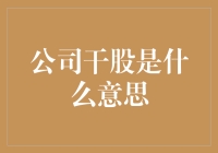 谁说干股只能用来晾衣服？揭秘公司干股到底是什么玩意儿