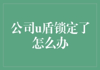 解析：当公司U盾安全锁定时，如何妥善应对？