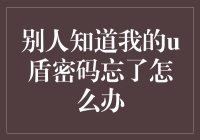 如何妥善处理他人知晓您的U盾密码且您自己遗忘的情况