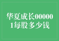 华夏成长000001股票分析报告：每股投资价值的详细解析