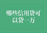 探索一万元信用贷：可行性与选择指南