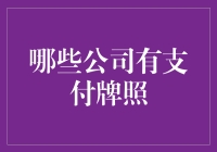 中国哪些公司拥有支付牌照？探究支付行业背后的玩家