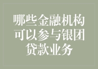 哪些金融机构可以参与银团贷款业务？中国监管机构的规定与实践