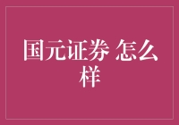 国元证券：稳健发展的多面手