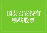 国泰君安究竟持有了哪些神秘股票？