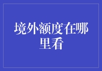 境外额度查询：您的国际金融安全小贴士