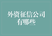 外资征信公司有哪些？国际视野下的信用评估与风险管理