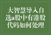 大智慧导入自选A股中有港股代码如何处理：一场代码之间的奇幻冒险