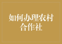 如何构建高效农村合作社：策略与实践指南