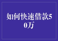 如何在一头狮子的眼皮子底下快速借款50万：一份生存指南