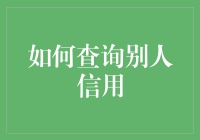 数据之光：如何查询别人信用的深度探讨