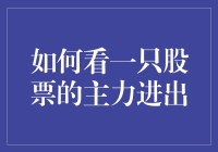 看穿主力进出：炒股界的终极武林秘籍