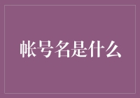 账号名是啥？难道我是理财界的小白吗？