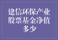 建信环保产业股票基金净值多少？让我来为你揭开神秘面纱！