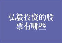 弘毅投资的股票有哪些？来一场投资界的寻宝游戏