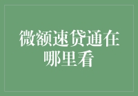 微额速贷通的查询渠道与注意事项详解