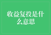 收益复投是什么意思：金融投资领域中的高级技巧