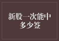 投资者申购新股：一次能中多少签？