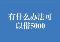 借款5000元的资金筹措策略与权衡