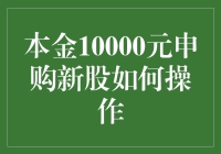 本金10000元申购新股：从新手到老手的狂欢节