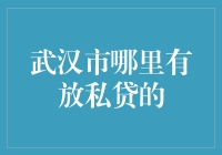 武汉市哪里有放私贷的？解决你的资金难题！