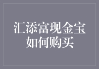 汇添富现金宝购买指南：从新手到高手的奇幻之旅