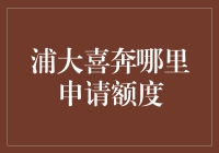 浦大喜奔：额度申请实战指南，教你如何成为喜奔族