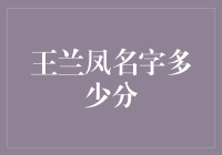 名字分值探究：解读王兰凤的文化内涵与得分计算