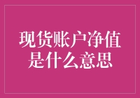 现货账户净值是什么意思？深入分析现货市场中账户净值的概念与运用