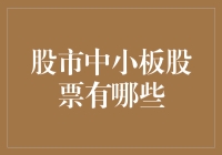 股市中小板股票有哪些？别担心，我来给你揭秘！