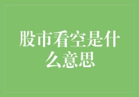 理解股市看空：理念、策略与风险