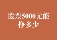 股市风云：5000元投资，你能赚多少？