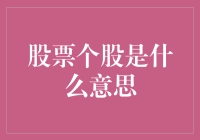 股票个股：投资者必须掌握的核心知识点