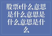 股票T是什么鬼，是T恤的T还是厕所的T？