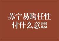 苏宁易购任性付，到底是个啥？