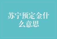 苏宁预定金：提前锁定心仪商品的消费利器