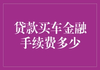 贷款买车金融手续费：买车容易，手续费难倒车迷？